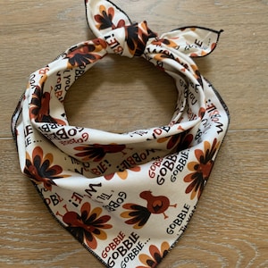 Thanksgiving Dog Bandana Turkey Bandana Fall Tie on - Etsy