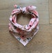 Dog Bandana, floral dog bandana, pink, summer dog bandana, boho, spring, 