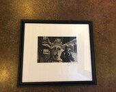Richard Bickel Black and White Signed Original Print Photograph of Man and Hands