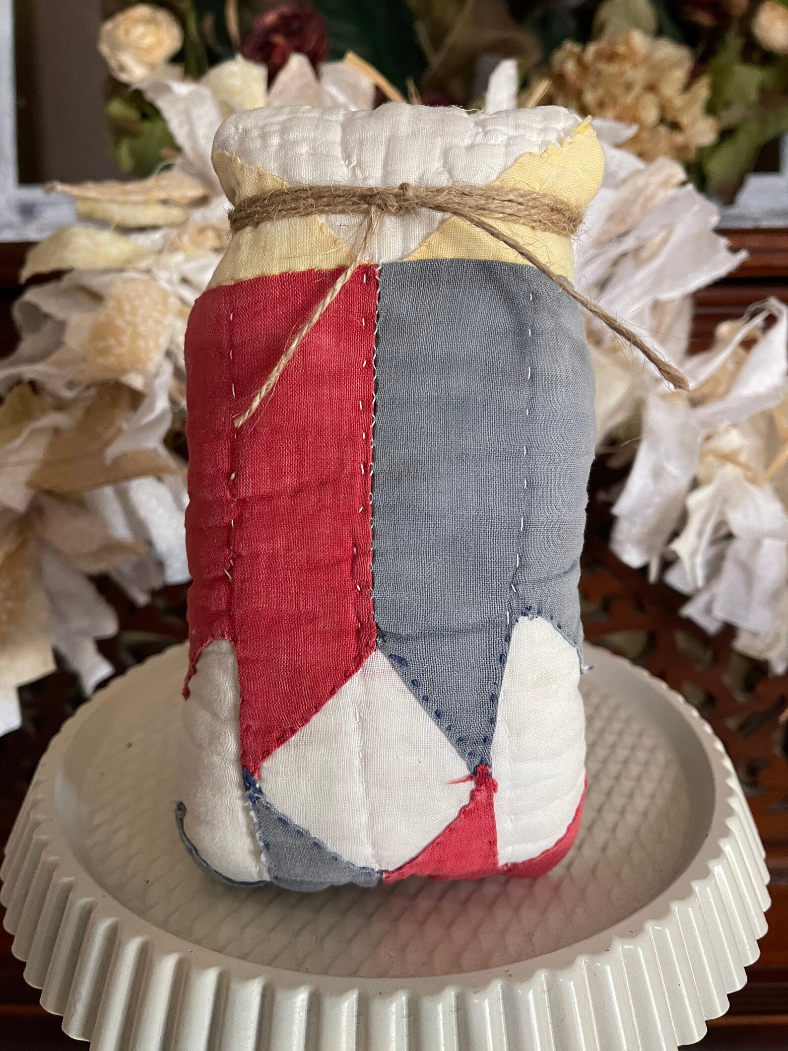 Vintage Quilt Mason Jar Etsy