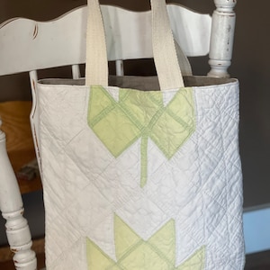 Vintage Quilt Tote Bag