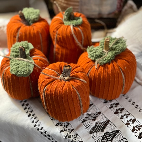 Vintage blanket pumpkin fall decor