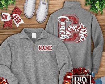 Custom Cheer Sweatshirt, Cheer Poms, Cheer Jacket, Cheer Coach, Cheer Mom Sweatshirt, Cheer Coach Jacket, Cheer Warmups, CHR09222101