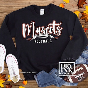 Custom Football Sweatshirt, Glitter Football Sweater, Football Mom Sweatshirt, Football Mom Gift, Football Fan, Graphic Football Sweater