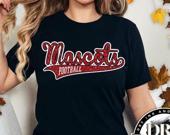 Custom Football Tshirt, Glitter Football Shirt, Football Mom Tshirts, Football Mom Gift, Bella and Canvas 3001 Tshirt, FTBLL08312501