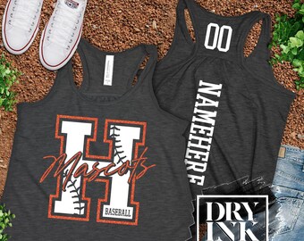 Custom Baseball Tank, Baseball Team Tank, Softball, Baseball Mom Tank, Glitter Baseball Tank, Women Baseball Tank, Baseball Gift for Mom