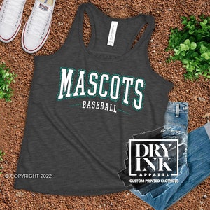 Custom Baseball Tank, Baseball Team Tank, Softball, Baseball Mom Tank, Glitter Baseball Tank, Women Baseball Tank, Baseball Gift for Mom