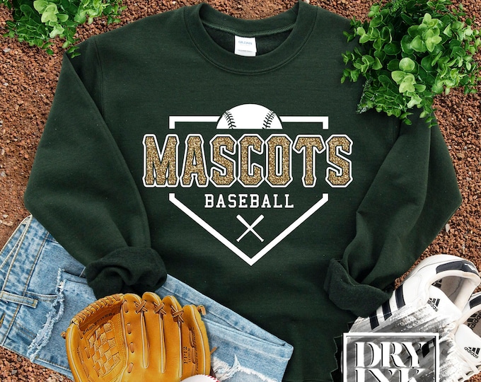 Featured listing image: Custom Baseball Sweater, Glitter Baseball Mom Sweatshirt, Baseball Game Day, Women Baseball Sweatshirt, Baseball Gift, BSBLL03202301