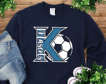 Custom Soccer Sweatshirt, Soccer Mom, Soccer Mom Gift, Soccer Fan Sweatshirt, Soccer Number Sweat Shirt, Soccer Team, Soccer Player Gift