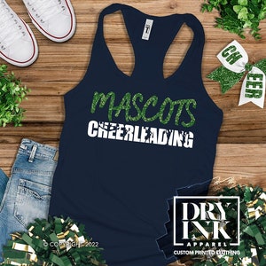 Custom Cheer Tanks, Cheerleader Gift, Cheer Mom Tanks, Tanks for Cheer Practice, Glitter Cheerleader Tanks, Cheer Bulk Order, My Cheer Era