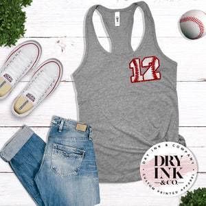 Custom Baseball Tank, Baseball Team Tank, Softball, Baseball Mom Tank, Glitter Baseball Tank, Women Baseball Tank, Baseball Gift for Mom