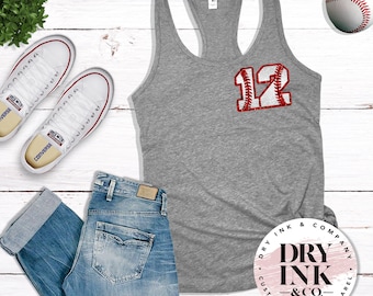 Custom Baseball Tank, Baseball Team Tank, Softball, Baseball Mom Tank, Glitter Baseball Tank, Women Baseball Tank, Baseball Gift for Mom
