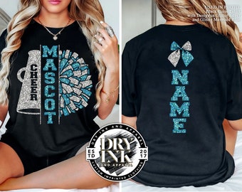 Custom Cheer Tshirt, Glitter Cheerleading Shirts, School Cheer Tshirts, Cheer Camp, Cheer Mom Shirt, Bulk Order, Coach Gift, CHR08202302