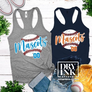 Custom Baseball Tank, Baseball Team Tank, Softball, Baseball Mom Tank, Glitter Baseball Tank, Women Baseball Tank, Baseball Gift for Mom