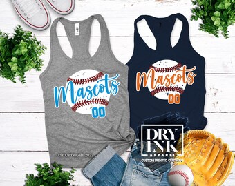 Custom Baseball Tank, Baseball Team Tank, Softball, Baseball Mom Tank, Glitter Baseball Tank, Women Baseball Tank, Baseball Gift for Mom