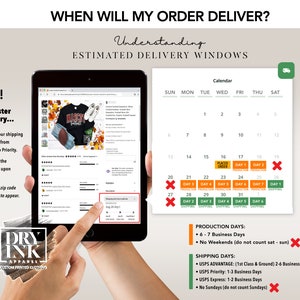 ESTIMATED DELIVERY WINDOW