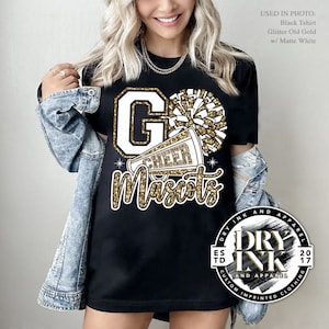 Custom Cheer Tshirt, Glitter Cheerleading Shirts, School Cheer Tshirt, Cheer Camp Tshirt, Cheer Mom Shirt,  Cheer Bulk Order, CHR0421240