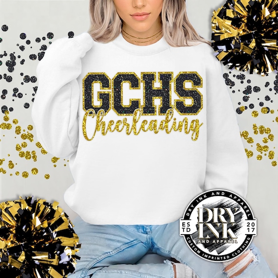 Custom Glitter Cheer Sweatshirt, Cheer Camp SweatShirt, Cheerleader Gift,  Coach Gift, Cheer Era, Cheer Sweatshirt Bulk Order, ALL01082402