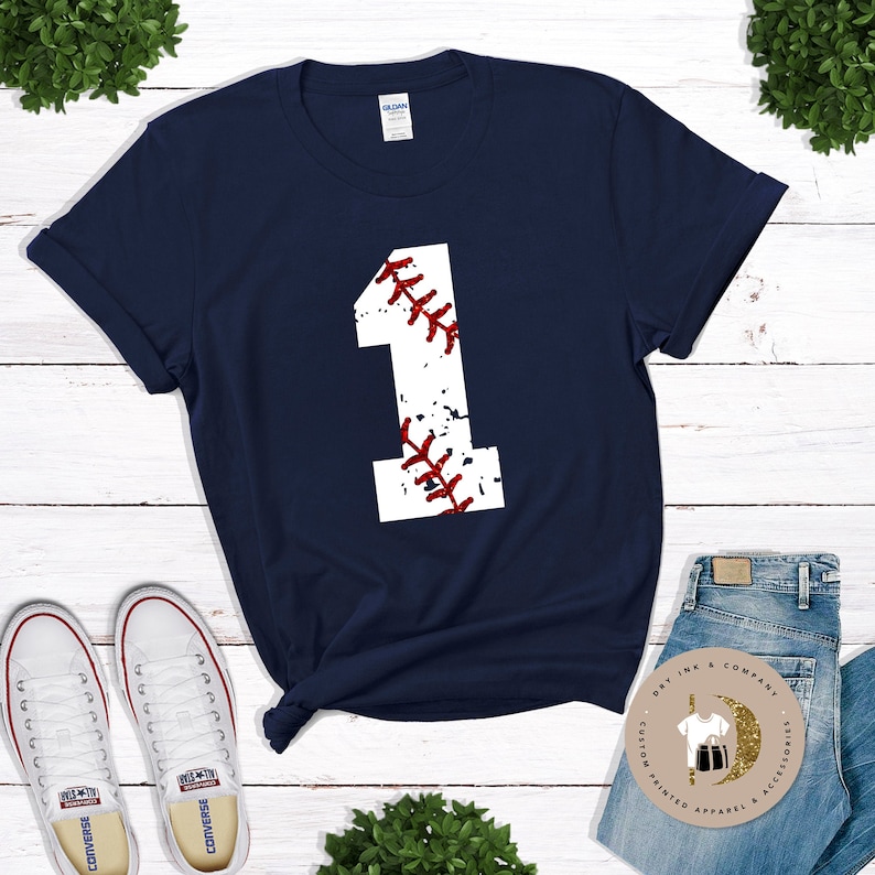 Personalized Baseball Tee Baseball Shirt Personalized Softball FRONT DESIGN ONLY Personalized Vintage Baseball Number