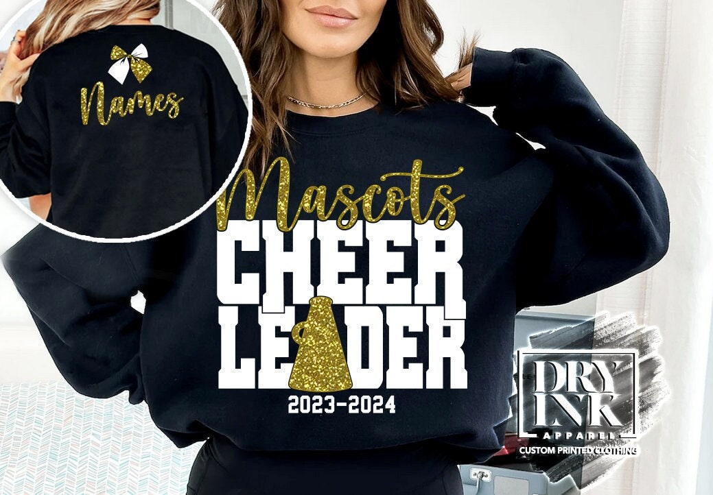Custom Cheer Sweatshirt, Cheer Sweater for Girls, Cheer Swag - Main Image