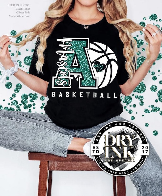Custom Basketball Tshirt, Custom Glitter Basketball Mom Tshirt, Basketball Birthday Tshirt, Glitter Basketball Tee, Mom Gifts BSKTBL220801
