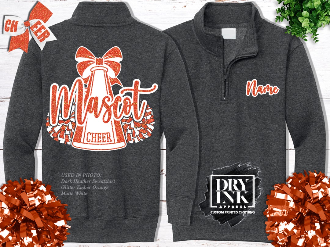 Custom Cheer Sweatshirt, Cheer Megaphone Poms, Cheer Jacket, Cheer