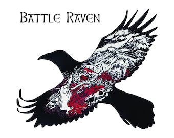 Battle Raven Vinyl Sticker