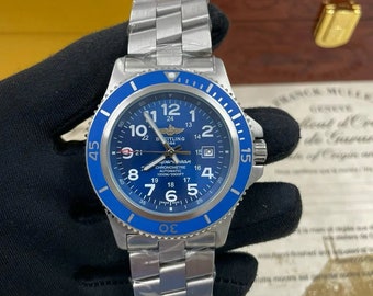 Breitling Superocean Chronometre Herrenuhr mit japanischem Quartz Uhrwerk 45mm