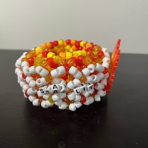 Calcifer Stay Lit kandi cuff
