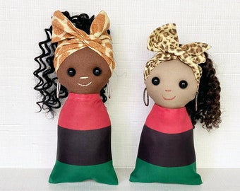 Flag Doll - African American (Brown or Tan) Black Doll