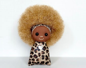 Mini poupée BIG-AFRO. Poupée noire. Poupée afro-américaine