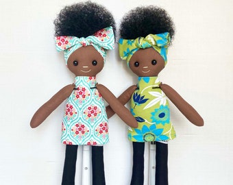 Black Dolls(Teal or Green)