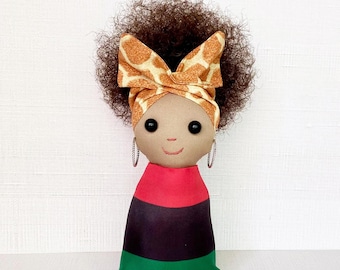 Flag Doll - African American Doll. Black Doll