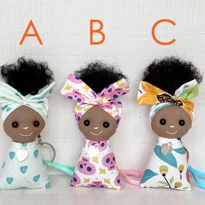 Schlüsselanhänger Black Dolls. Afroamerikanische Puppen.