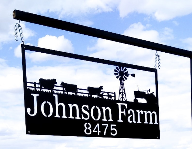 Custom Metal Farm Sign Entrance Signs Outdoor Signs Etsy Custom Metal Farm Sign Entrance Signs Outdoor Signs Etsy