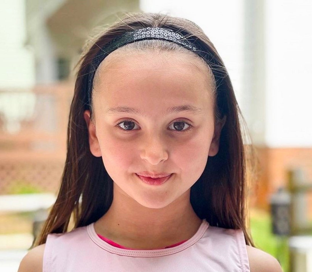 Black Sequin Headband Etsy