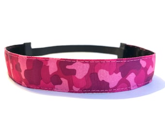 Pink Camouflage Headband