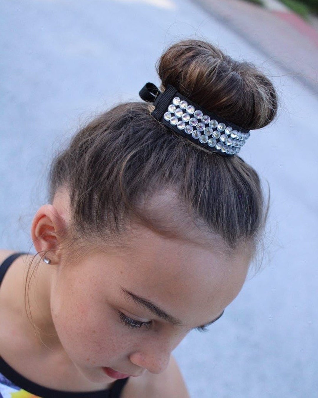 Rhinestone Hair Bun Wrap Etsy