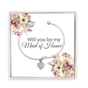 Maid of Honor Proposal, Will you be my, Bridal Party Proposal Gift, Personalized Bridesmaid Box, Tie the Knot Bracelet, Bridesmaid Proposal,