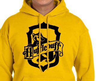 HUFFLEP CREST Hoodie - Hufflep Hoodie - HP Clothes - Men's Hoodie - Women's Sweatshirt