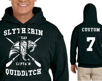 SLYTH Quidditch Hoodie - CUSTOMIZED Slyth Hoodie - HP Clothes - Men's Hoodie - Women's Sweatshirt