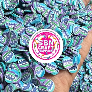 NEW 5mm Purple and Blue Easter Egg Fake Sprinkles DIY Polymer Clay Fake Sweets Sprinkle Decorations for Fake Cake Dessert Simulation