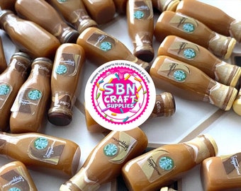 NEW 3D Miniature Coffee Cabochon Charms for Doll House decoden kawaii resin cabochons charms craft supplies slime fake candy simulation food