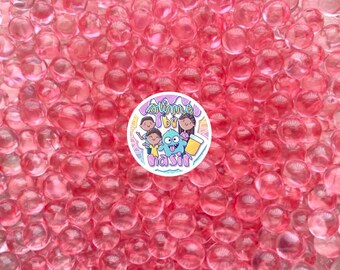 Rosa 6 mm genomskinliga kaviarpärlor Bubble Tea Boba Tapioca Petals poppar boba | Pärlor utan hål pärlor konstgjorda slemtillbehör cabocher