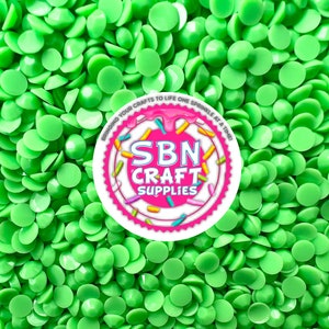 BULK 4oz. Peridot Green Opaque Jelly Flatback Resin Rhinestones No AB Coating Mixed Size Nonhotfix SBN Craft Supplies
