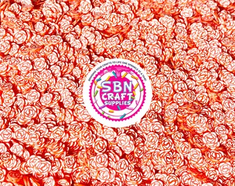 NEW 5mm Adorable Red Flower Fimo Slice Fake Sprinkles Polymer Clay Sprinkle Perfect for Nail Art Slime Snow Globe Tumblers 0101 NEW 5mm Adorable Red Flower Fimo Slice Fake Sprinkles Polymer Clay Sprinkle Perfect for Nail Art Slime Snow Globe Tumblers 0101