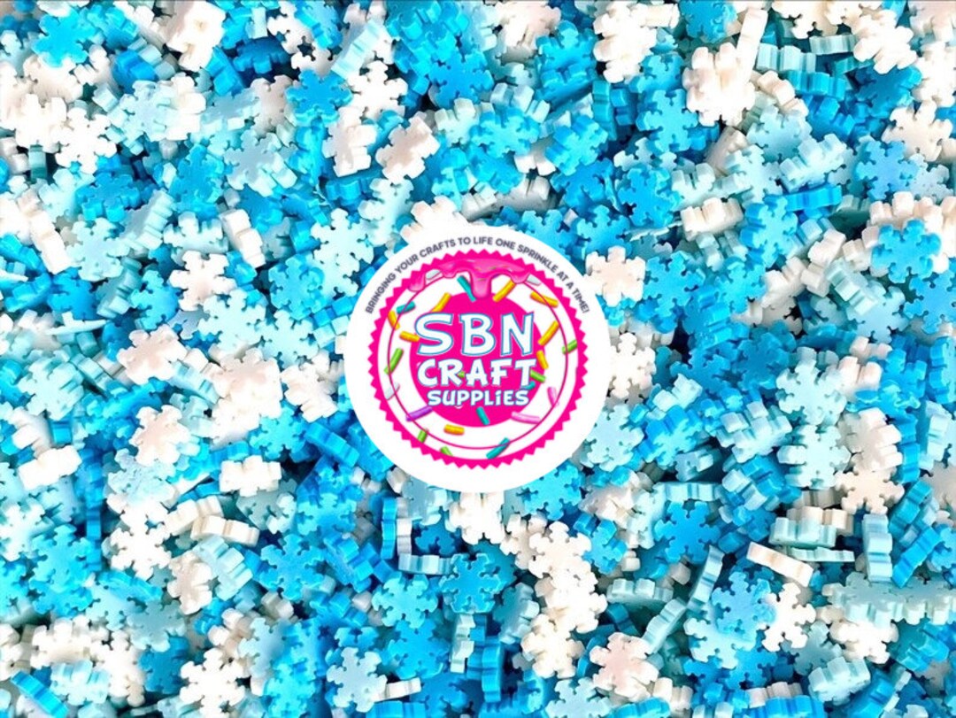 BULK 500 GRAM Snowflake Fake Sprinkles | Fake Food Decoden Slime ...
