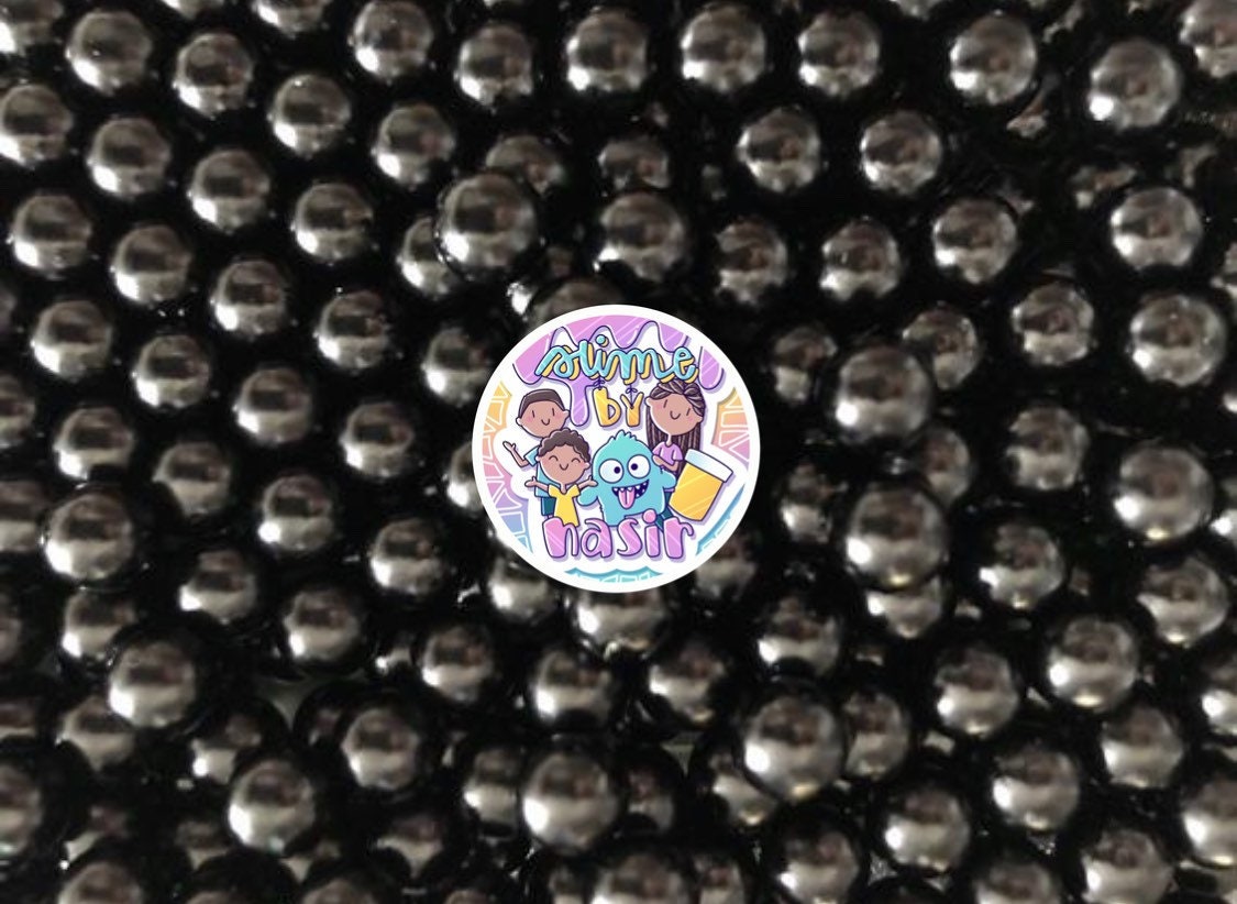 Fake Bubble Tea Boba Tapioca Pearls Black 8mm popping boba | Caviar P…