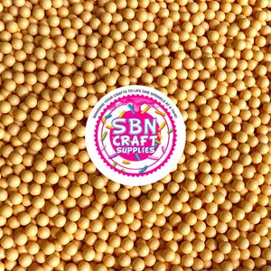 4mm Faux Orange Nonpareil Fake Food Tapioca Pearls Caviar Pearls No Hole Beads Boba Slime Supply Deco Toppings for Fake Bake Dessert (0005)