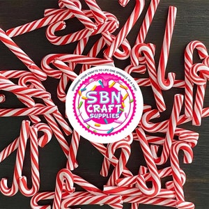 5pc Peppermint Candy Cane Christmas Cabochon Charms decoden kawaii resin cabochons polymer clay charms craft supplies slime fake candy